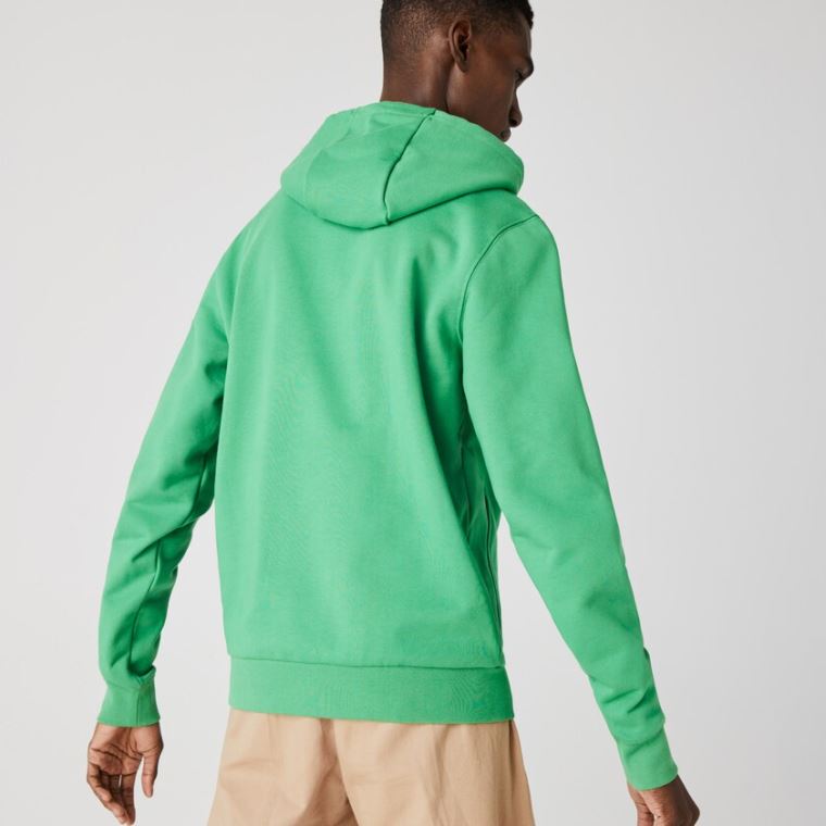 Lacoste Hette Badge Sweatshirt Grønn | BfJqVnLN