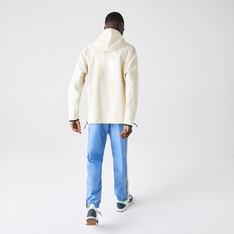 Lacoste Hette Lette Hybrid Pullover Jacket Beige | Hb9p5WgI