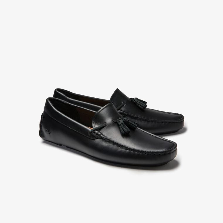 Lacoste Kjoler Piloter Tassel Loafer Svarte Brune | YMAiPS5Z