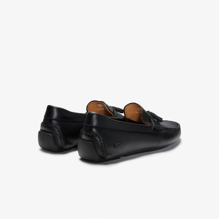 Lacoste Kjoler Piloter Tassel Loafer Svarte Brune | YMAiPS5Z