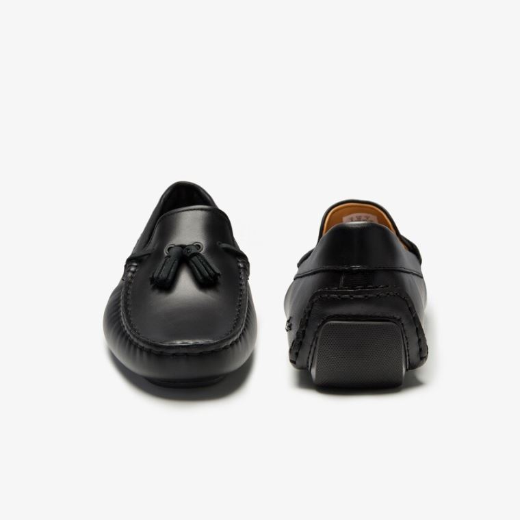 Lacoste Kjoler Piloter Tassel Loafer Svarte Brune | YMAiPS5Z