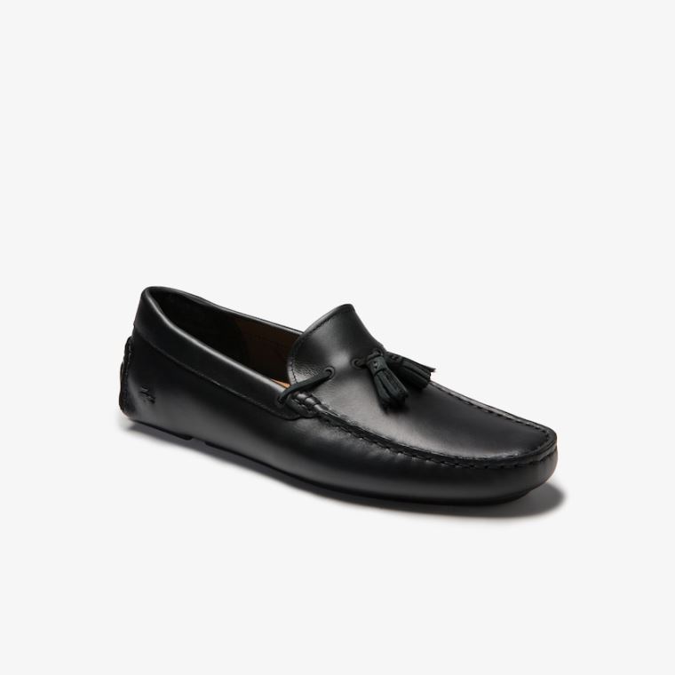 Lacoste Kjoler Piloter Tassel Loafer Svarte Brune | YMAiPS5Z