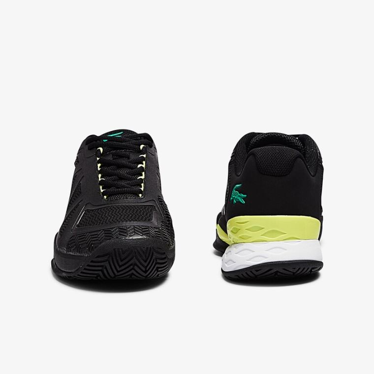 Lacoste LC Scale II Tekstil Sneakers Svarte Lyse Gul | JzmeGSnU