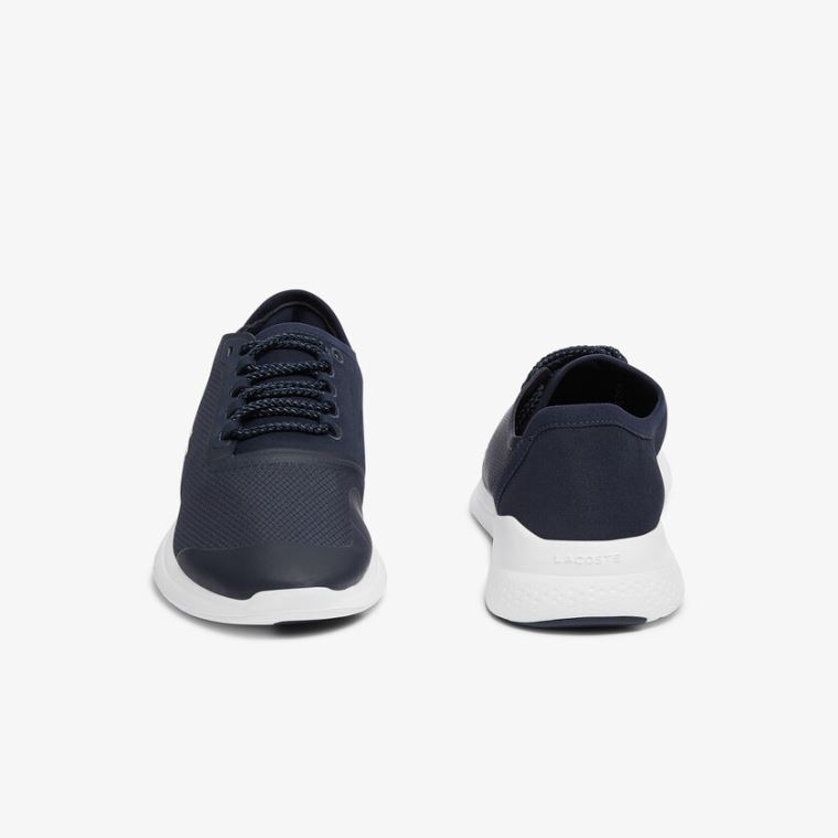 Lacoste LT Fit Tekstil Sneakers Marineblå Hvite | ep05Q626