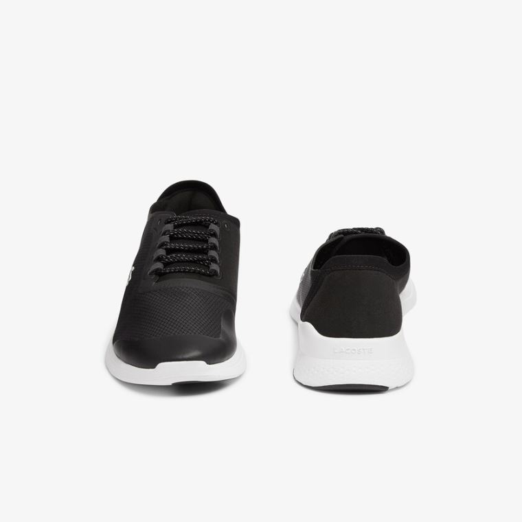 Lacoste LT Fit Tekstil Sneakers Svarte Hvite | avlYJhWZ