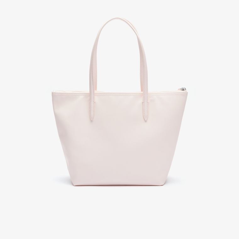 Lacoste L.12.12 Concept Small Zip Tote Bag Rosa | Wk3vLgQH