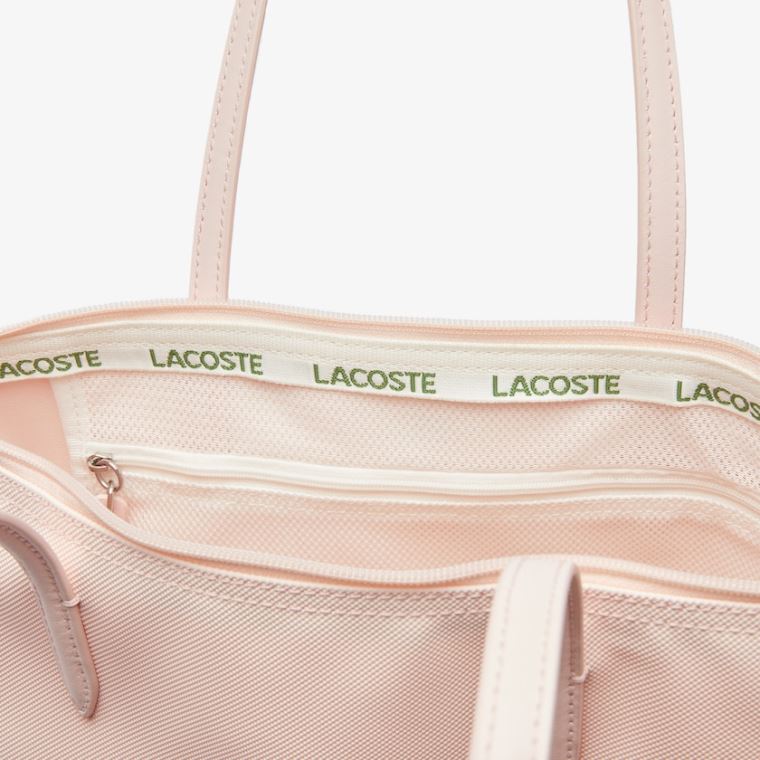 Lacoste L.12.12 Concept Small Zip Tote Bag Rosa | Wk3vLgQH