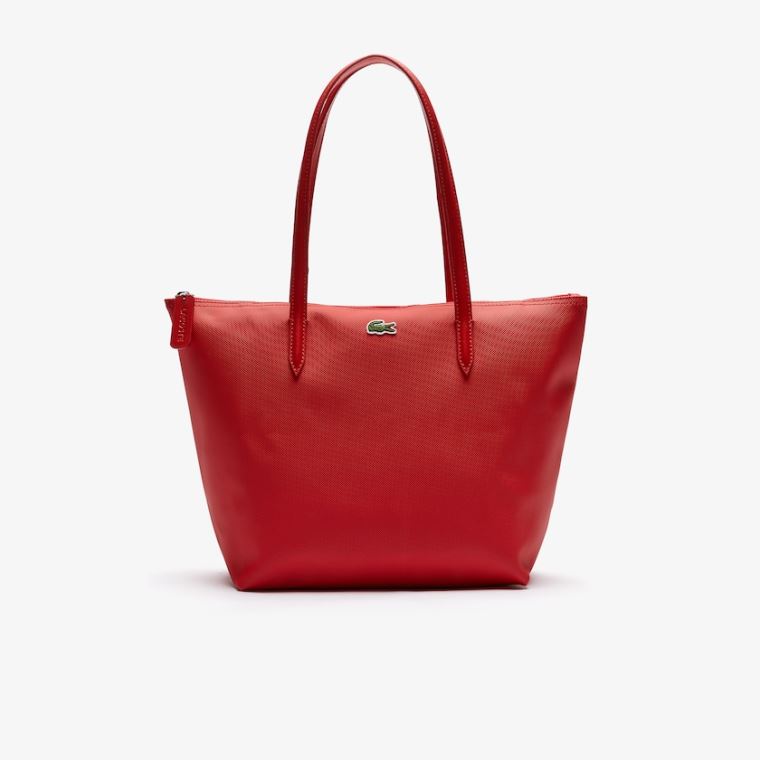 Lacoste L.12.12 Concept Small Zip Tote Bag Rød | jU69YrmC