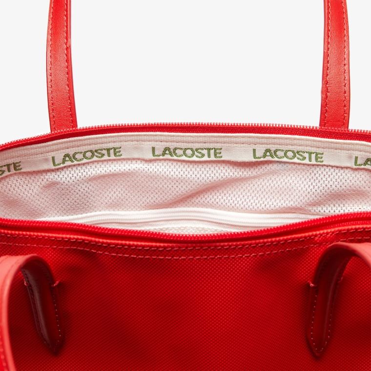 Lacoste L.12.12 Concept Small Zip Tote Bag Rød | jU69YrmC