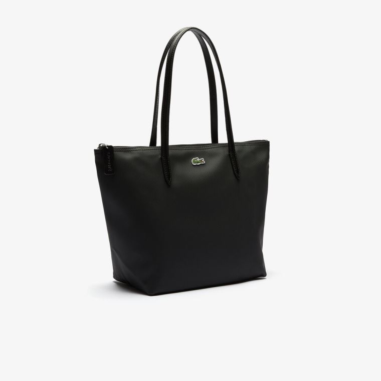 Lacoste L.12.12 Concept Small Zip Tote Bag Svarte | rw9uz7bS