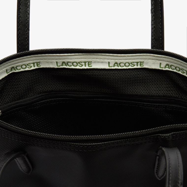 Lacoste L.12.12 Concept Small Zip Tote Bag Svarte | rw9uz7bS