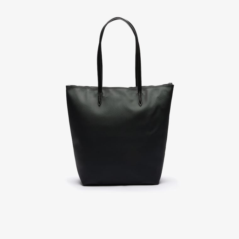 Lacoste L.12.12 Concept Vertical Zip Tote Bag Svarte | KP32jCs5