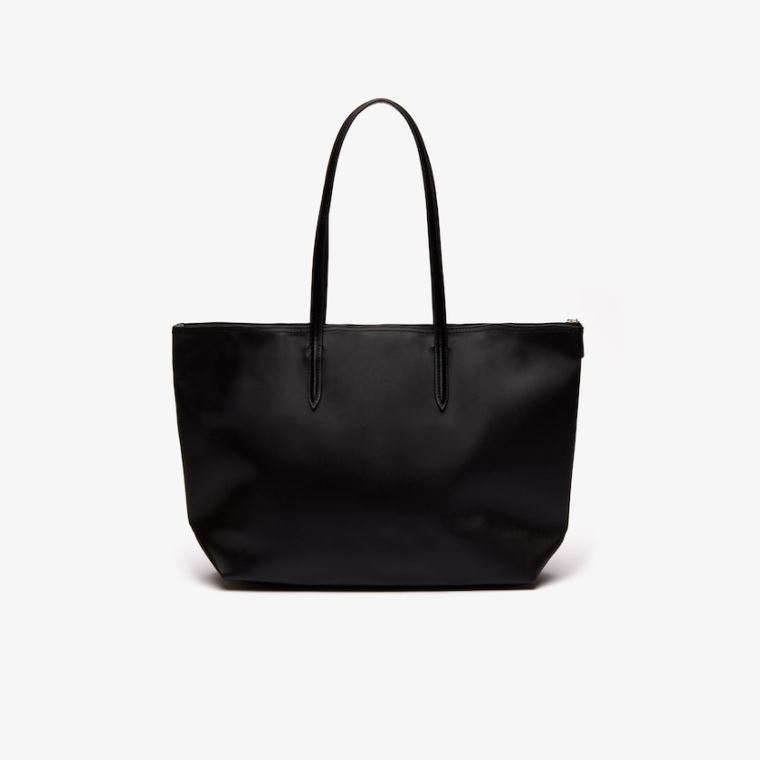 Lacoste L.12.12 Concept Zip Tote Bag Svarte | Z6UBFKwS