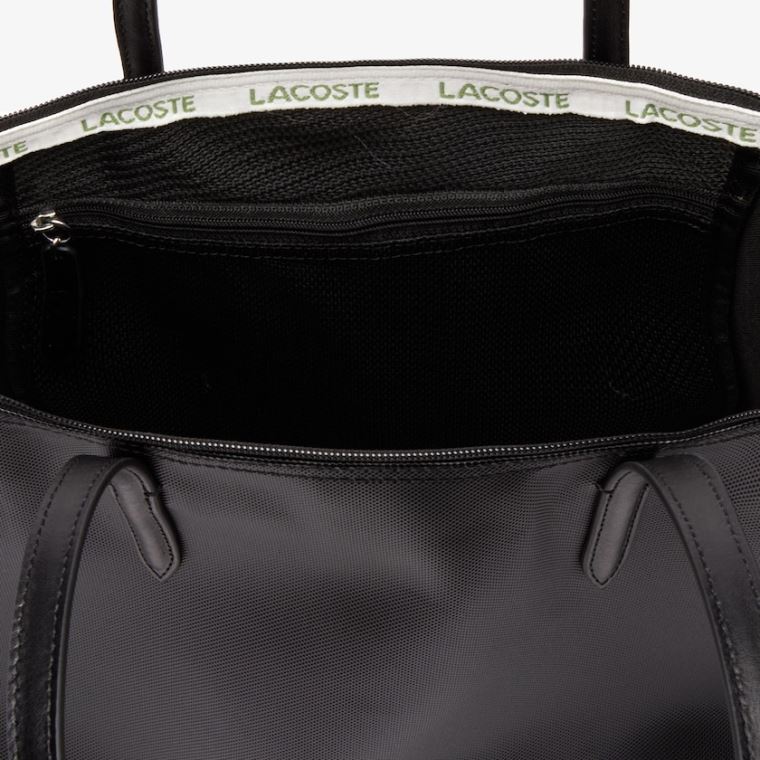 Lacoste L.12.12 Concept Zip Tote Bag Svarte | Z6UBFKwS