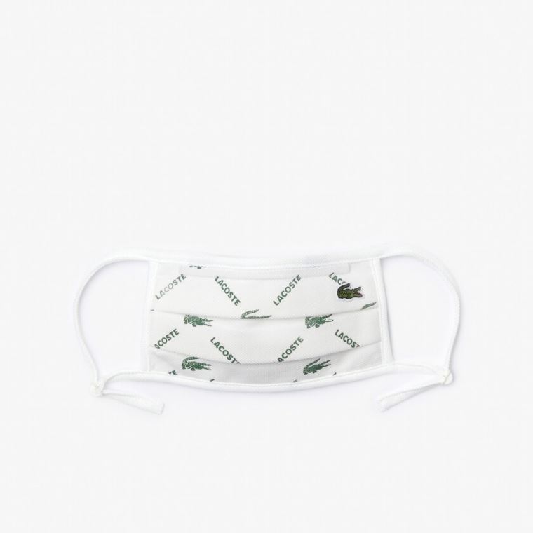 Lacoste L.12.12 Face Protection Mask with Adjustable Straps Grønn Hvite | pYw4C4Sg