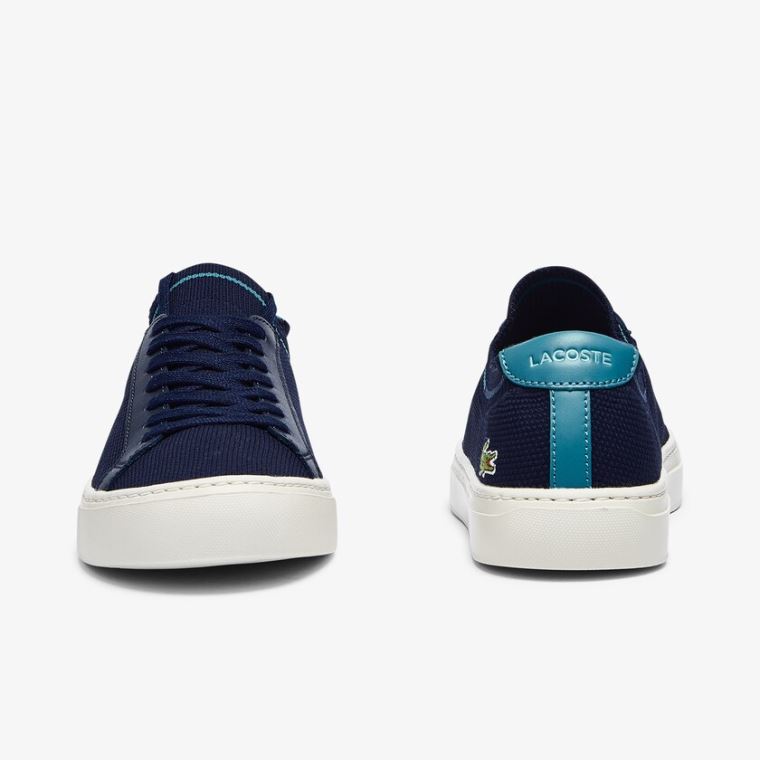 Lacoste La Piquée Tekstil Knit Sneakers Marineblå | Ls5TBdxr