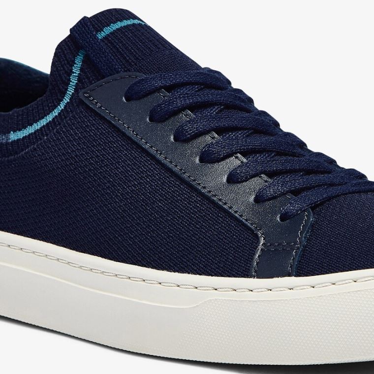 Lacoste La Piquée Tekstil Knit Sneakers Marineblå | Ls5TBdxr