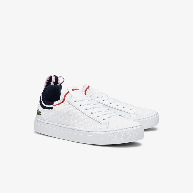 Lacoste La Piquée Tekstil Sneakers Hvite Beige | WruqE075