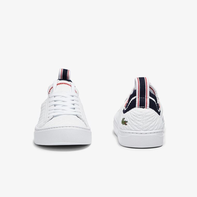 Lacoste La Piquée Tekstil Sneakers Hvite Beige | WruqE075