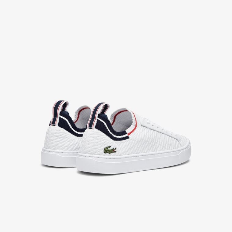 Lacoste La Piquée Tekstil Sneakers Hvite Beige | lhmV6Bw5