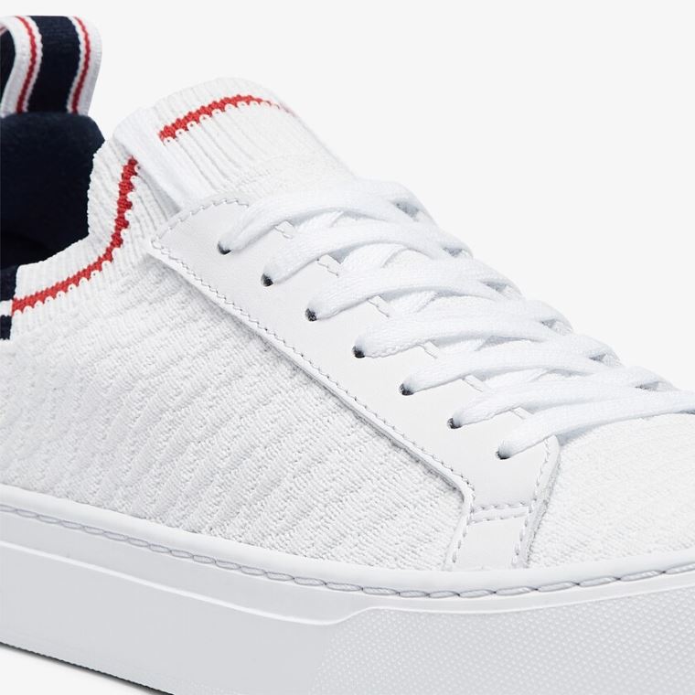 Lacoste La Piquée Tekstil Sneakers Hvite Beige | lhmV6Bw5