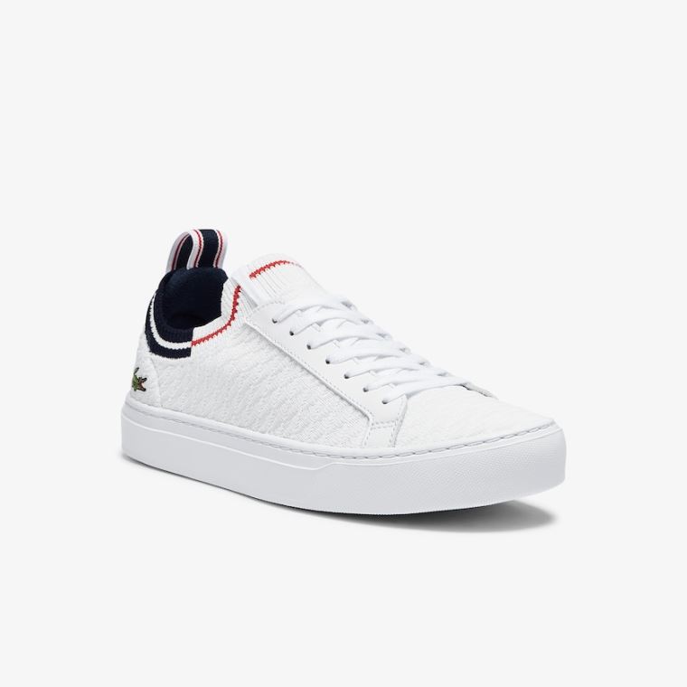 Lacoste La Piquée Tekstil Sneakers Hvite Beige | lhmV6Bw5