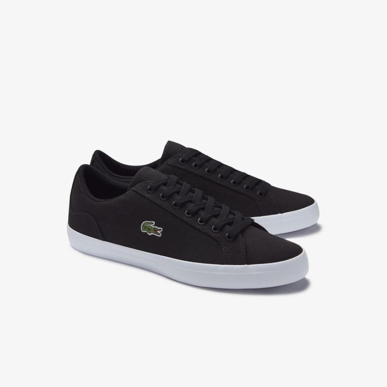 Lacoste Lerond Canvas Sneakers Svarte | tpkzAbj6