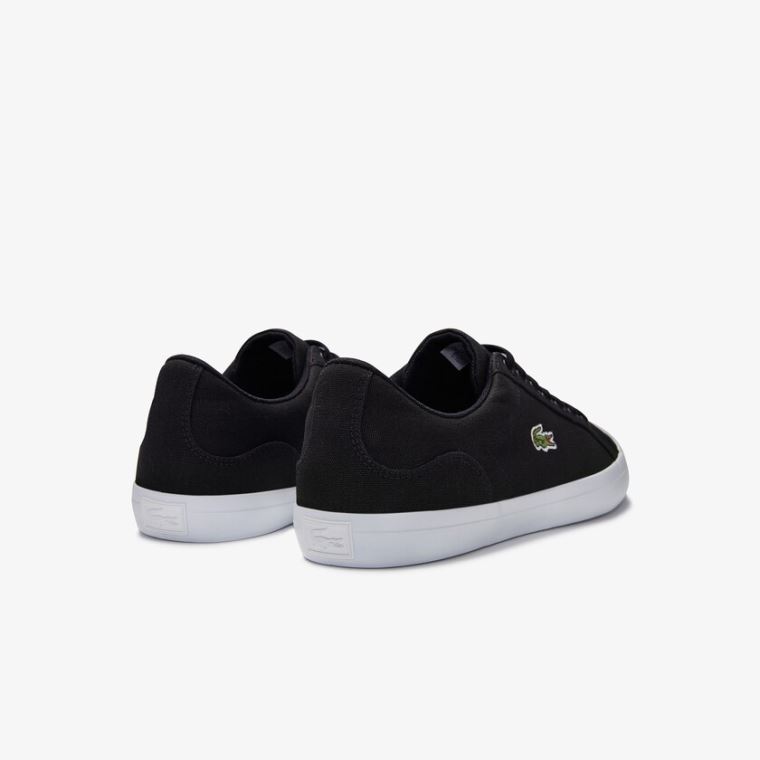 Lacoste Lerond Canvas Sneakers Svarte | tpkzAbj6