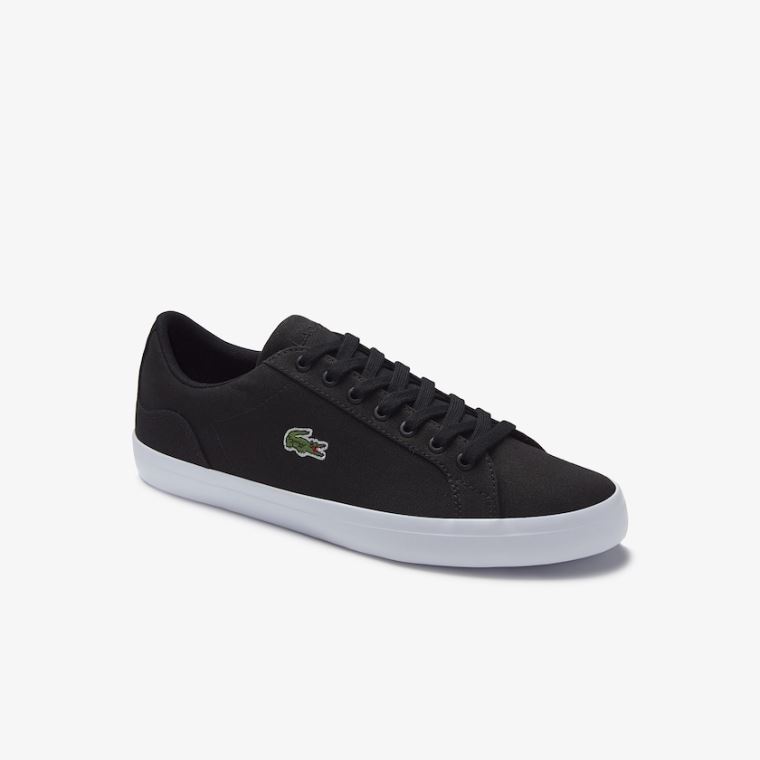 Lacoste Lerond Canvas Sneakers Svarte | tpkzAbj6