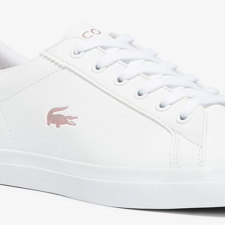 Lacoste Lerond Syntetisk Iridescent Sneakers Hvite Rosa | whIY6nge