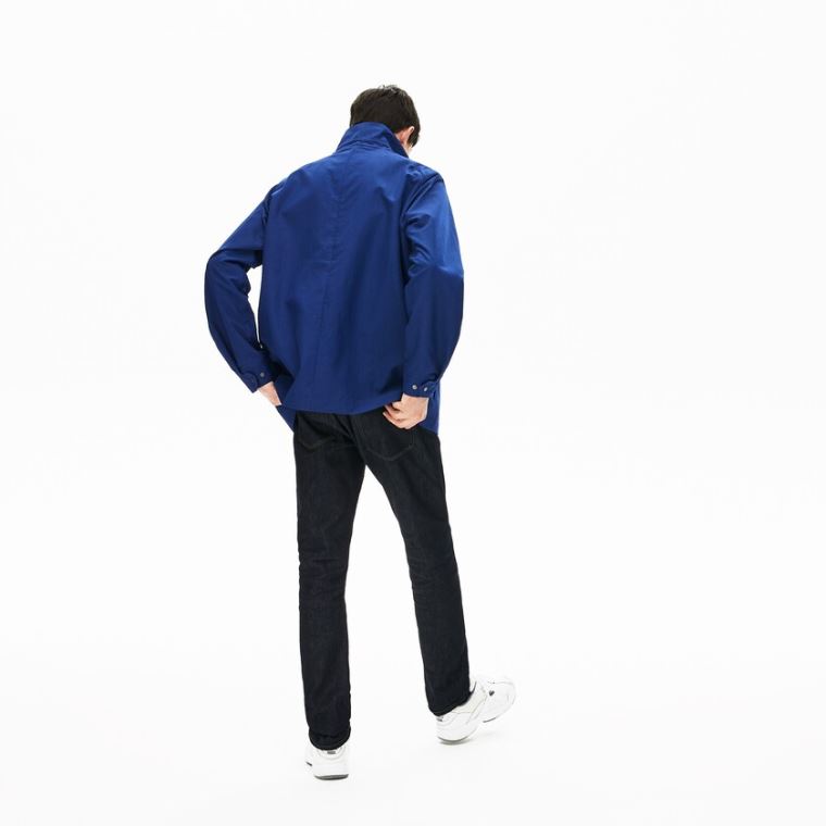 Lacoste Lette Detachable-Hood Jacket Marineblå Blå | dAxuGMxr