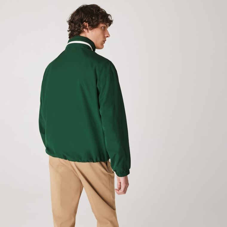 Lacoste Lette Vann-Resistant Hette Windbreaker Grønn | QywN5Dme