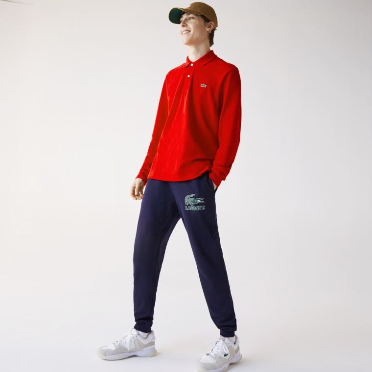 Lacoste Long-Sleeve Classic Fit L.12.12 Polo Rød | 6fyMHMFJ