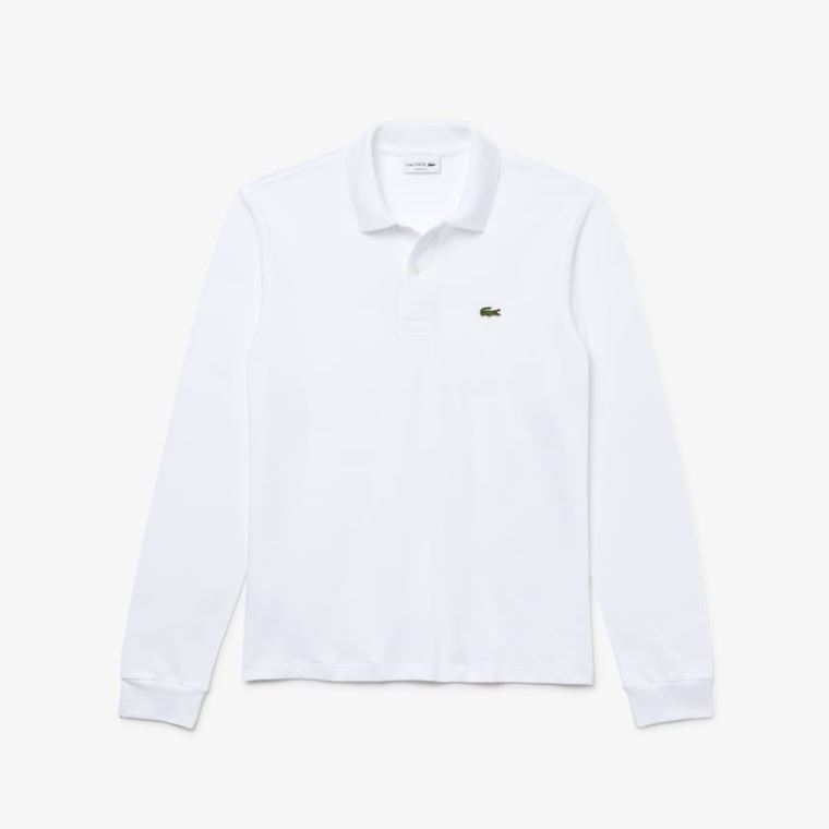 Lacoste Long-Sleeve Classic Fit L.12.12 Polo Hvite | eix04sf4