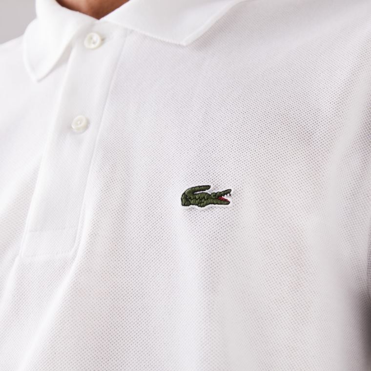 Lacoste Long-Sleeve Classic Fit L.12.12 Polo Hvite | eix04sf4