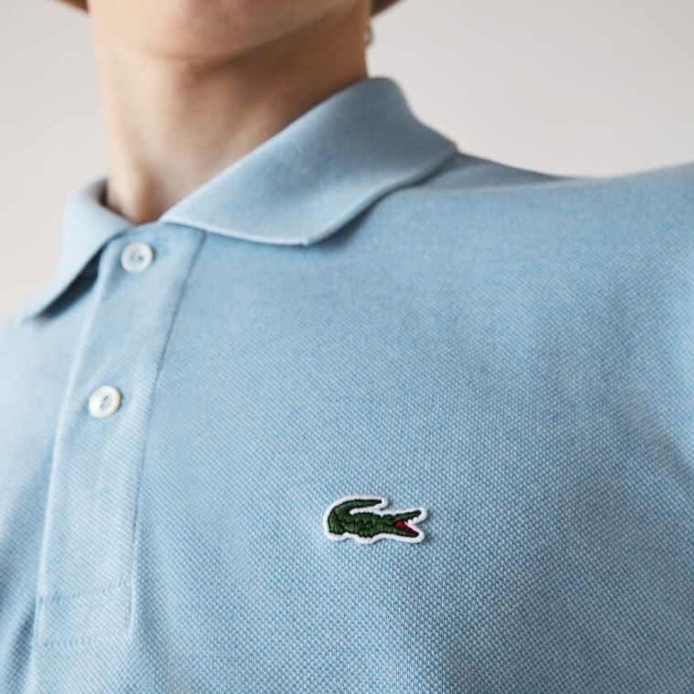 Lacoste Marl Fabric L.12.12 Polo Blå | 8XXdLPte