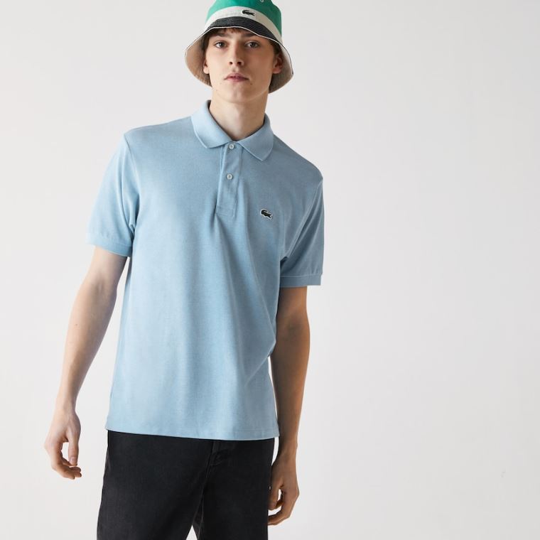 Lacoste Marl Fabric L.12.12 Polo Blå | 8XXdLPte