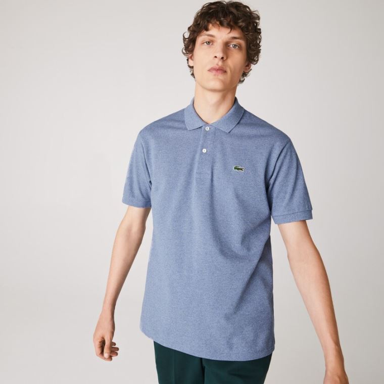 Lacoste Marl Fabric L.12.12 Polo Blå | cxspmDaU