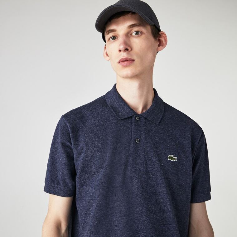 Lacoste Marl Fabric L.12.12 Polo Blå | lQYWFNIS