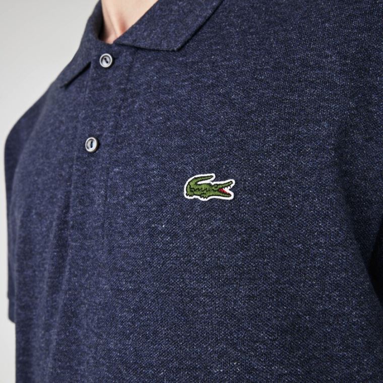 Lacoste Marl Fabric L.12.12 Polo Blå | lQYWFNIS