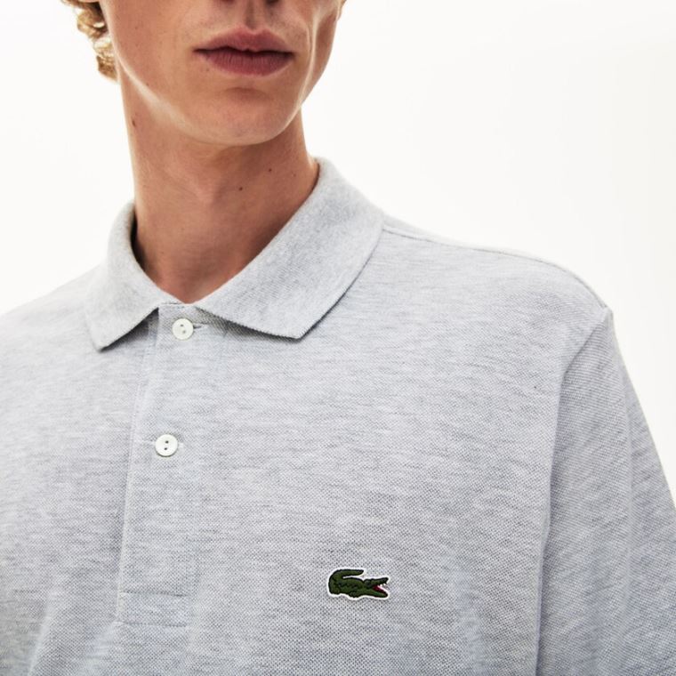 Lacoste Marl Fabric L.12.12 Polo Grå | E5ZYebxU