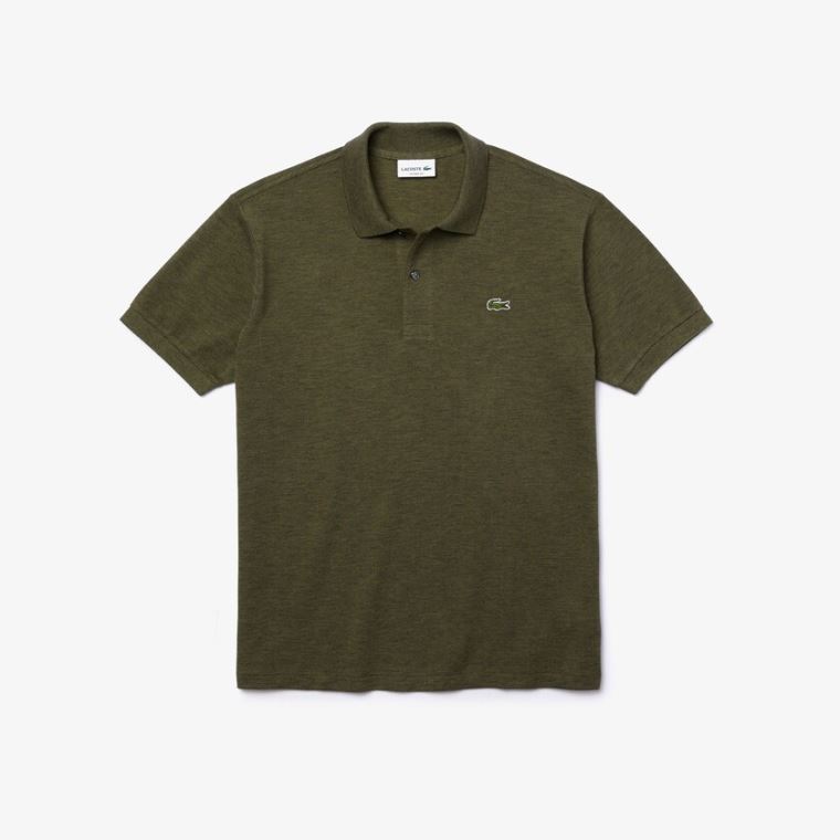 Lacoste Marl Fabric L.12.12 Polo Khaki Grønn | fcASqqfY