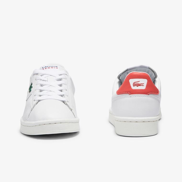 Lacoste Masters Classic Lær Sneakers Hvite Beige | 2kjoRP4I