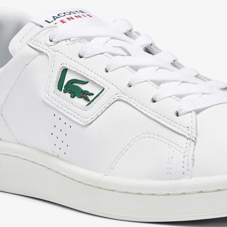 Lacoste Masters Classic Lær Sneakers Hvite Beige | 2kjoRP4I