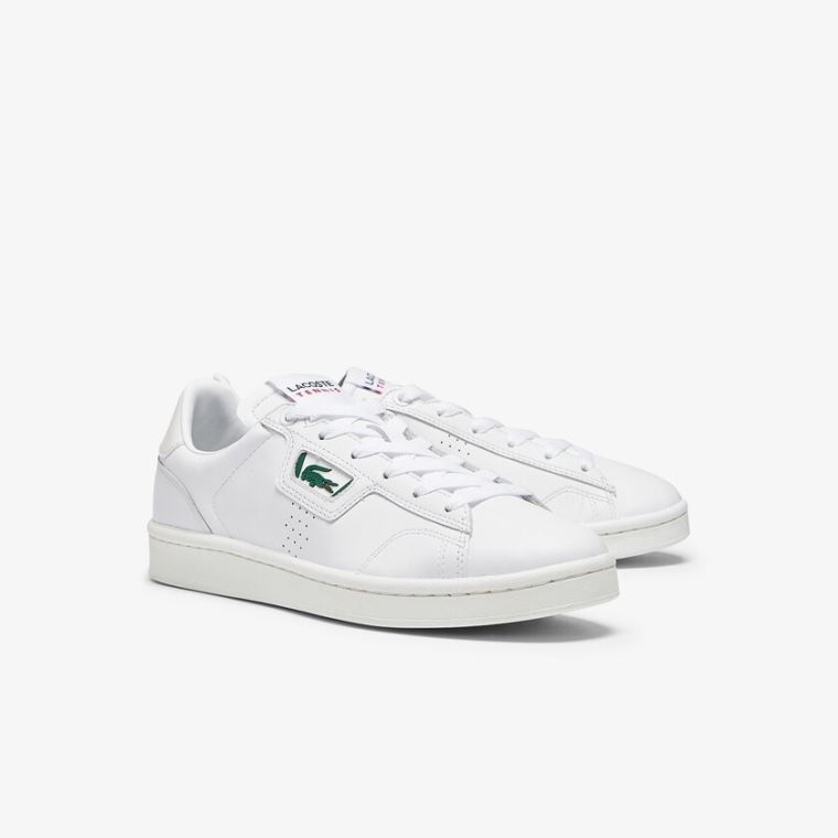 Lacoste Masters Classic Lær Sneakers Hvite Grå | 8Zs9gZY0