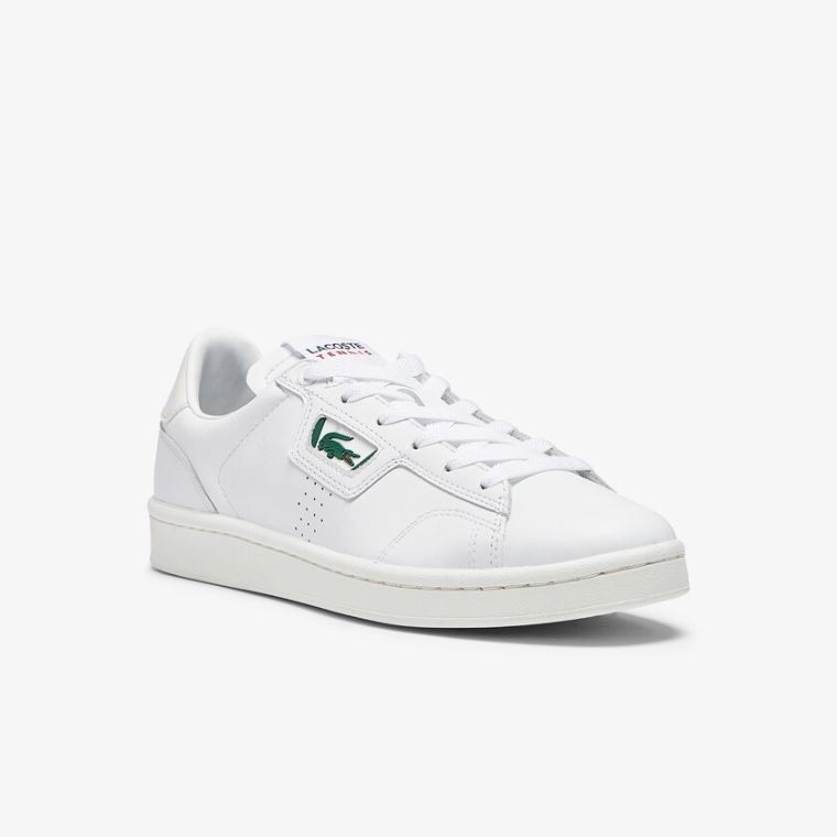 Lacoste Masters Classic Lær Sneakers Hvite Grå | 8Zs9gZY0