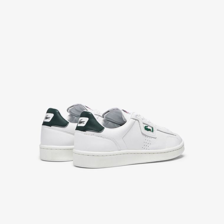 Lacoste Masters Classic Lær Sneakers Hvite Mørke Grønn | Dd4a8Fe0