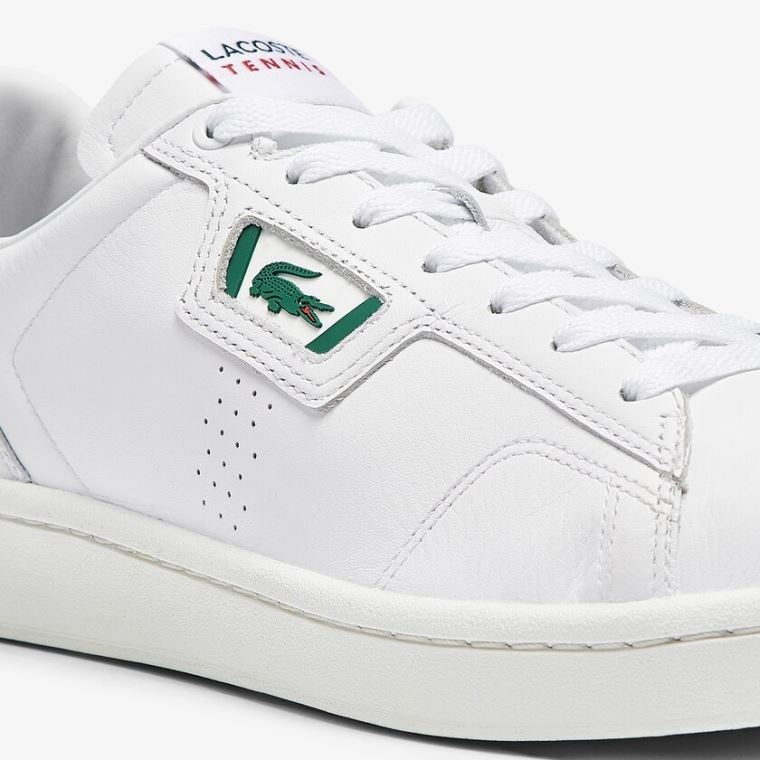 Lacoste Masters Classic Lær Sneakers Hvite Hvite | INyxDL7F