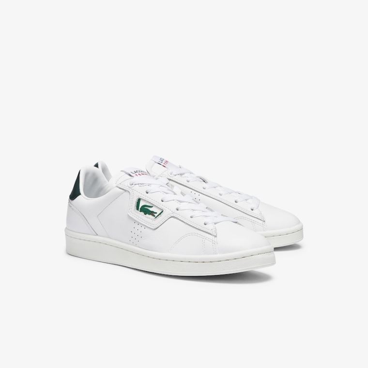 Lacoste Masters Classic Lær Sneakers Hvite | TxC8uTzy