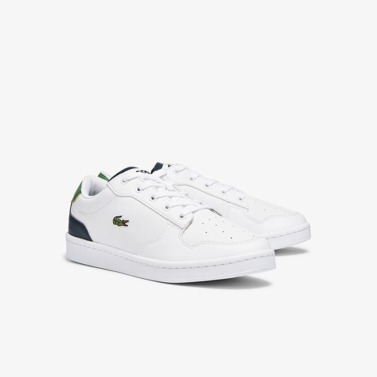 Lacoste Masters Cup Lær and Syntetisk Sneakers Hvite | HfOoUVP1